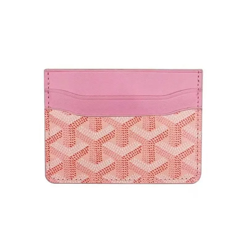 Goyard Goyard Monogram Card Holder Pink Pink - 1