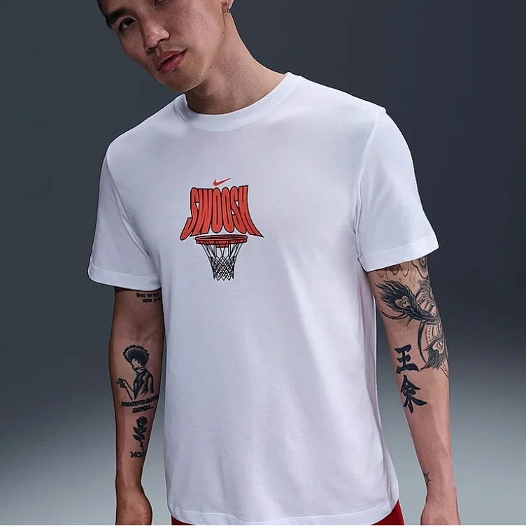 Nike Nike 'SWOOSH' White T-Shirt White - 1