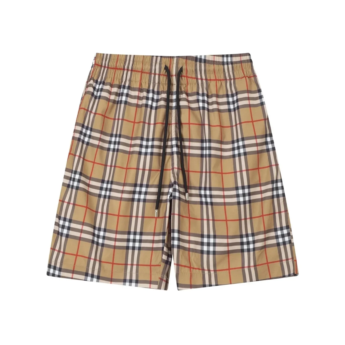 Burberry Burberry TB Monogram Plaid Shorts Beige