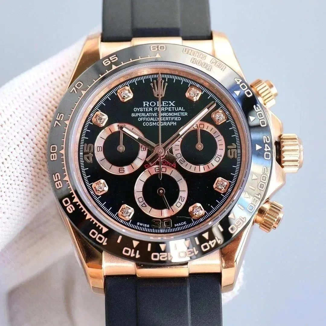 Rolex Rolex Daytona Cosmograph Black Rose Gold Watch Black - 1