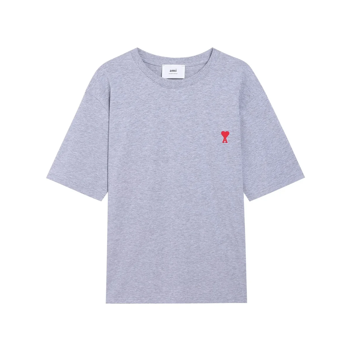 Ami Paris Ami Paris AMRI Grey Heart T-Shirt Grey - 1