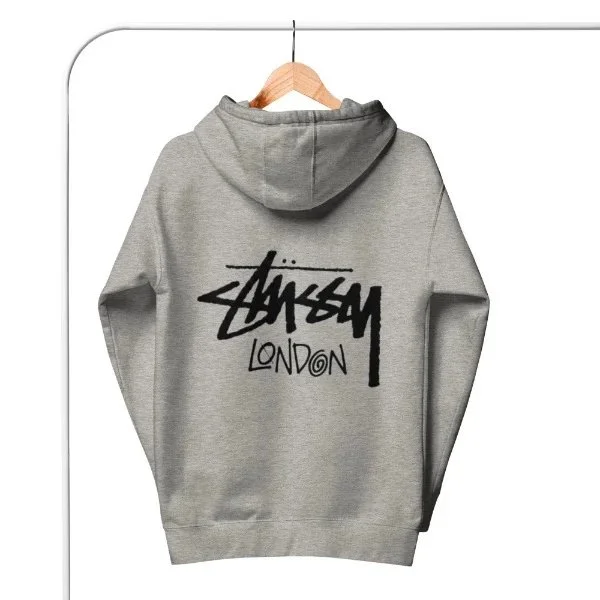 Stussy Stussy London Grey Hoodie Grey - 1