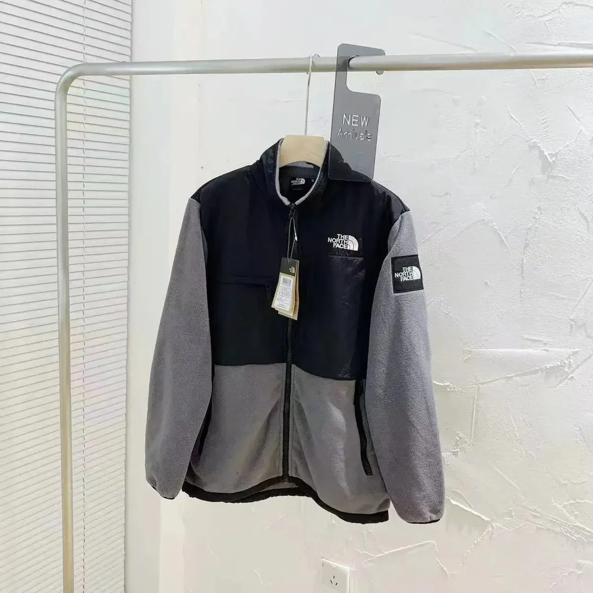 The North Face The North Face Nuptse TNF-72051 Grey Fleece Jacket Grey - 1