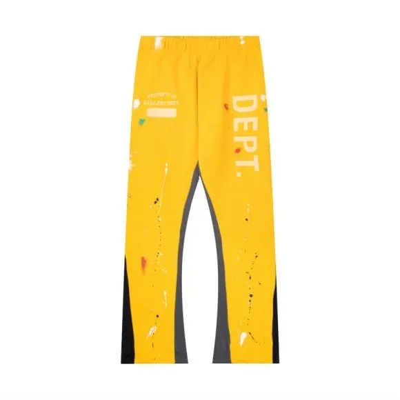 Other Yellow Paint Splatter Trousers Yellow - 1