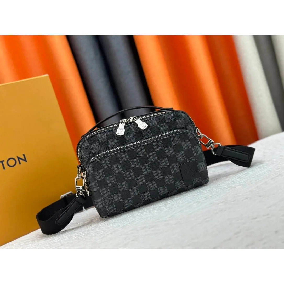 Louis Vuitton Louis Vuitton Damier Tabi Black Crossbody Bag Black