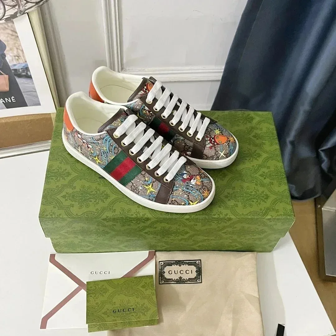 Gucci Gucci Ace Multicolor Low Top Sneakers Multicolor