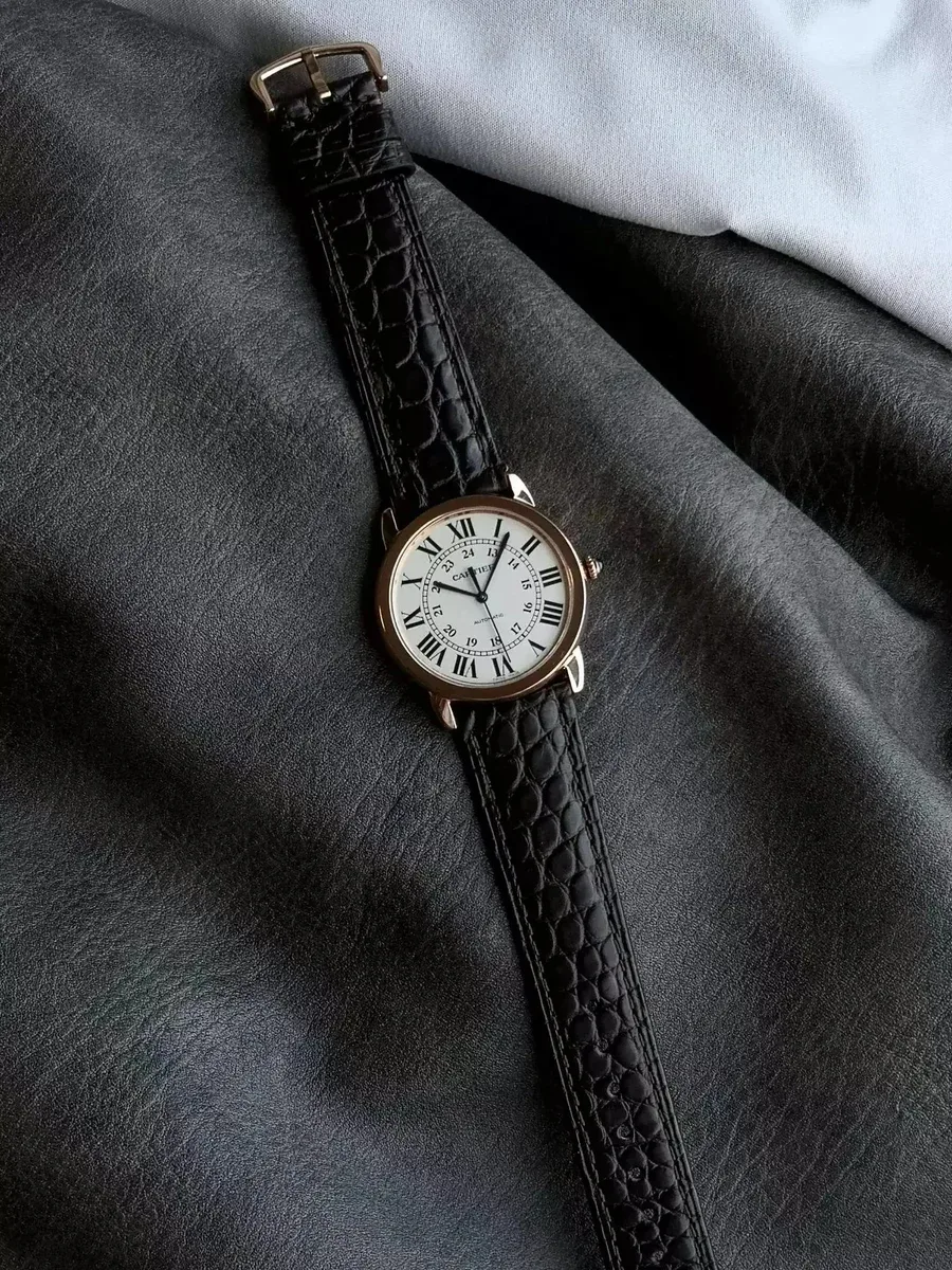Cartier Cartier Ronde de Cartier Rose Gold/Black Watch Black