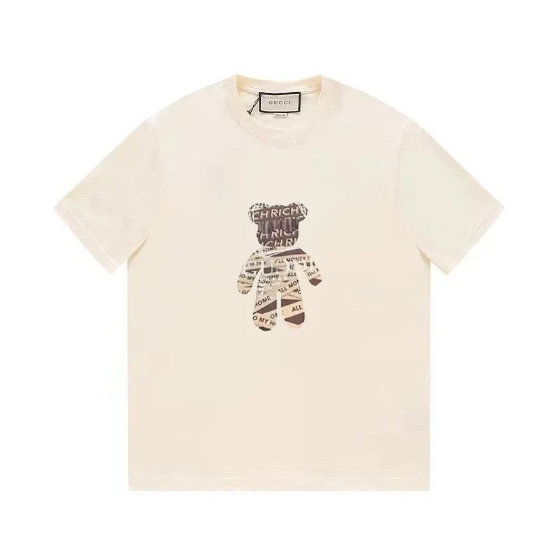 Gucci Gucci Bear Print T-Shirt Cream Cream - 1