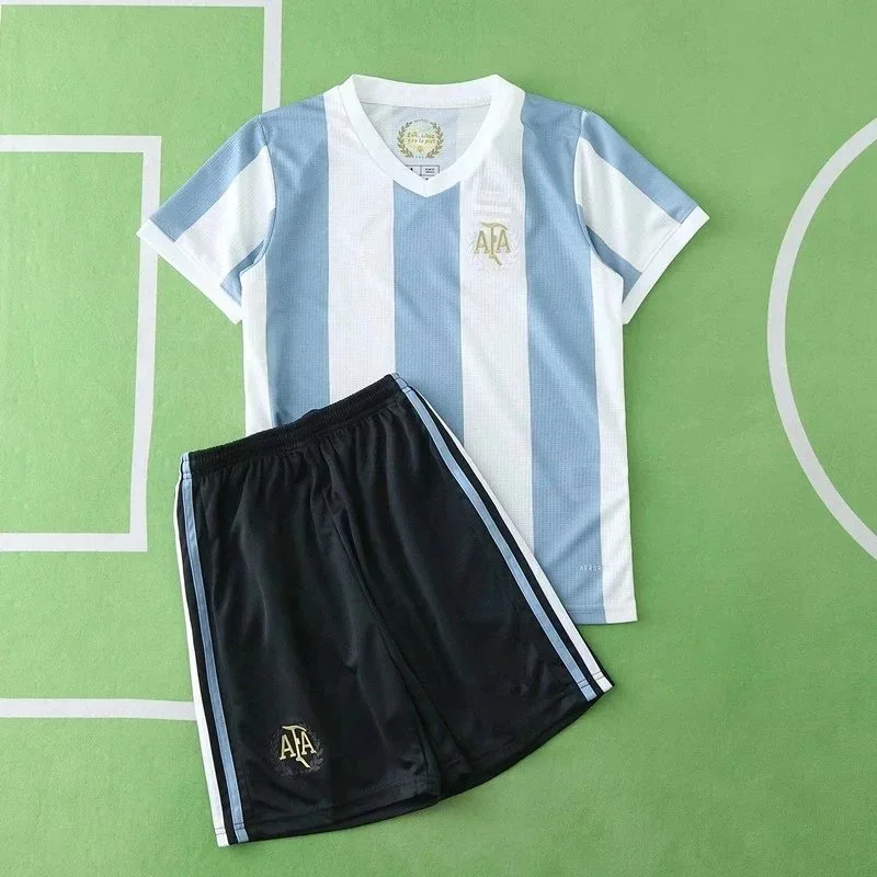 Adidas Adidas Classic Football Argentina Home Jersey & Shorts Set Blue - 1