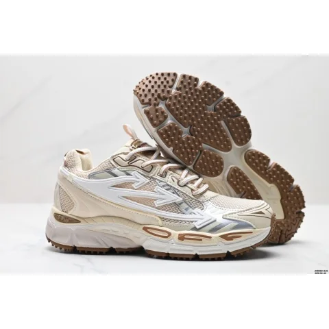 Other Beige & Silver Sneakers with Brown Outsole Beige - 1