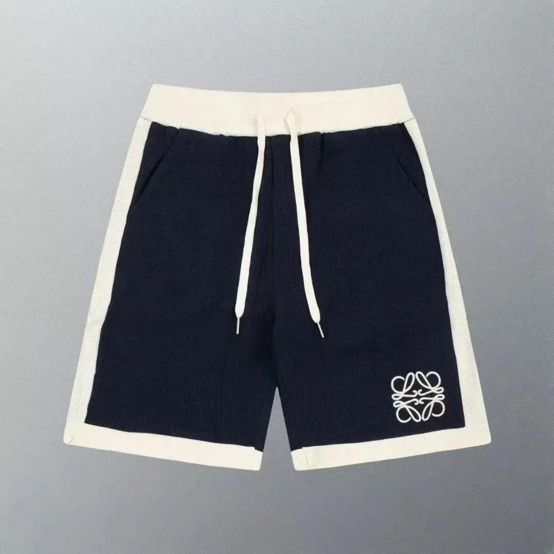 Loewe Loewe Anagram Navy & White Shorts Navy - 1