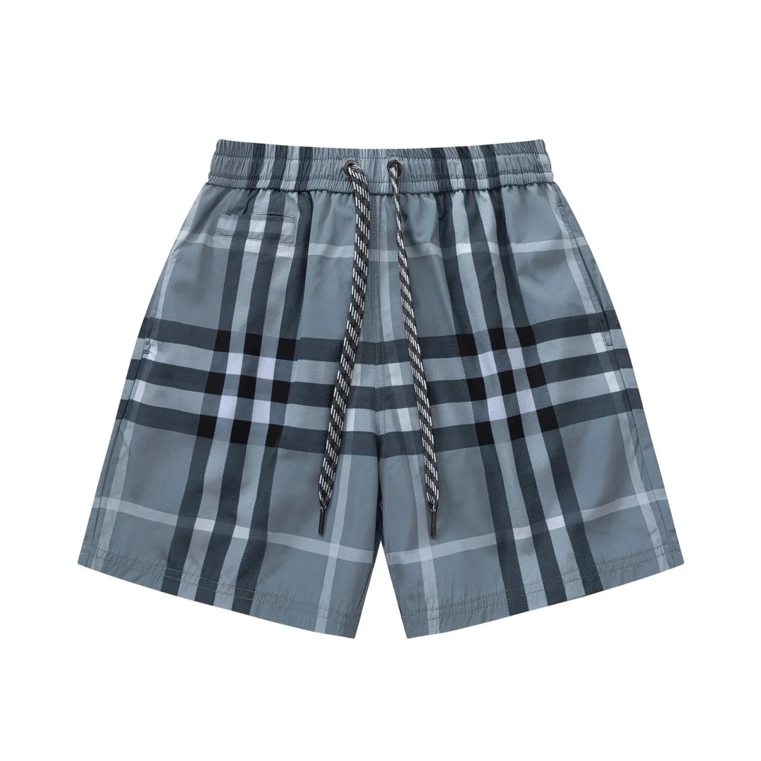 Burberry Burberry Vintage Check Grey Plaid Shorts Grey