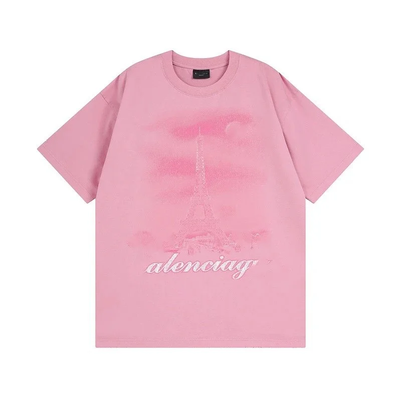 Other Pink Eiffel Tower Alenciacg T-Shirt Pink - 1