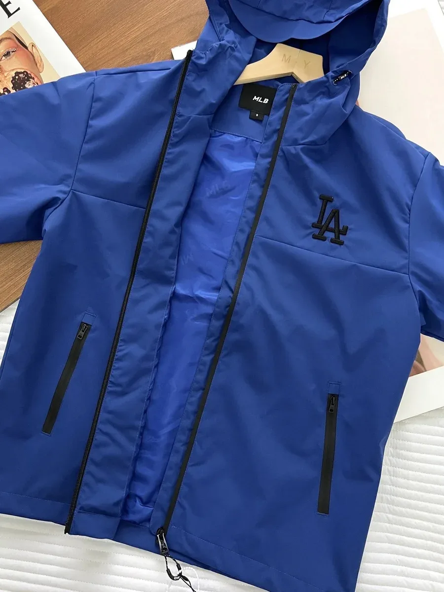 Other Blue LA Logo Hooded Jacket Blue