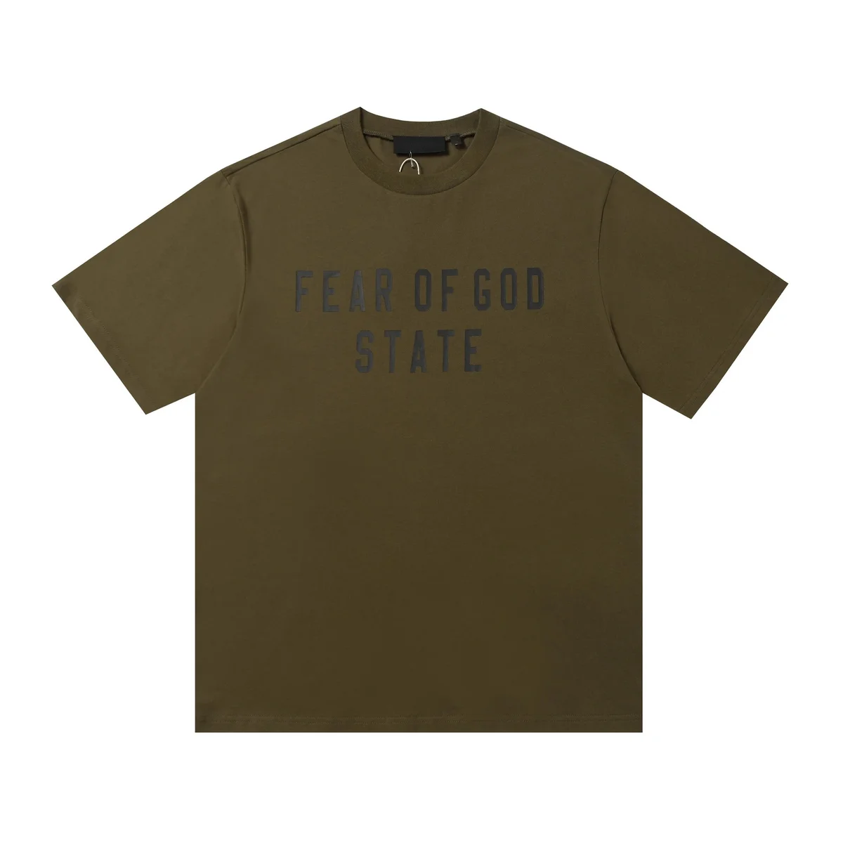 Fear of God Fear of God Essentials State Olive Green T-Shirt Green - 1