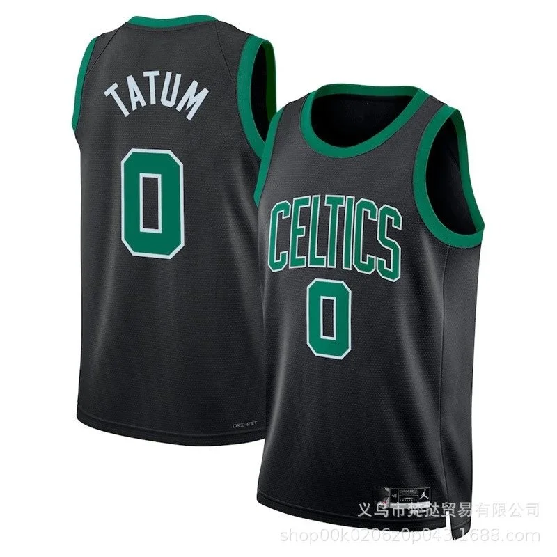 Nike Nike Air Jordan Tatum 0 Celtics Black Basketball Jersey Black - 1