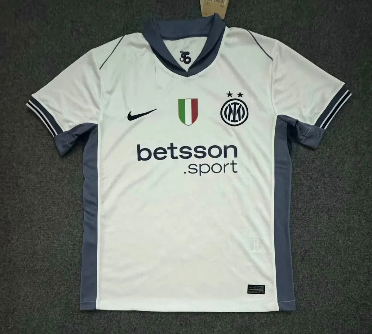 Nike Nike Serie A White/Grey Soccer Jersey White
