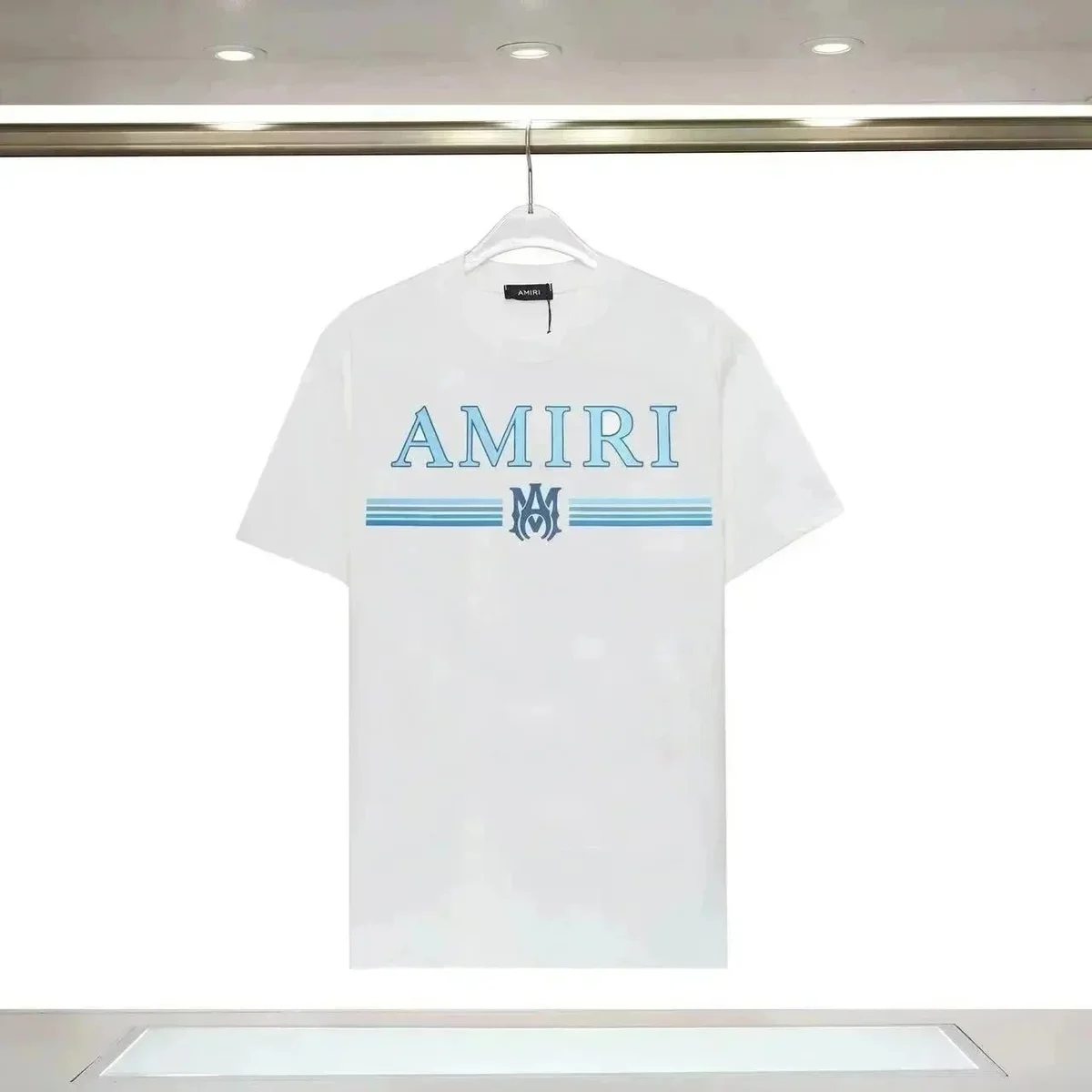 Amiri Amiri White AMRI Logo T-Shirt White - 1