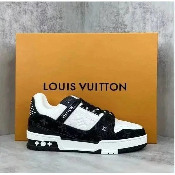Louis Vuitton Louis Vuitton LV Trainer Panda Sneakers Black
