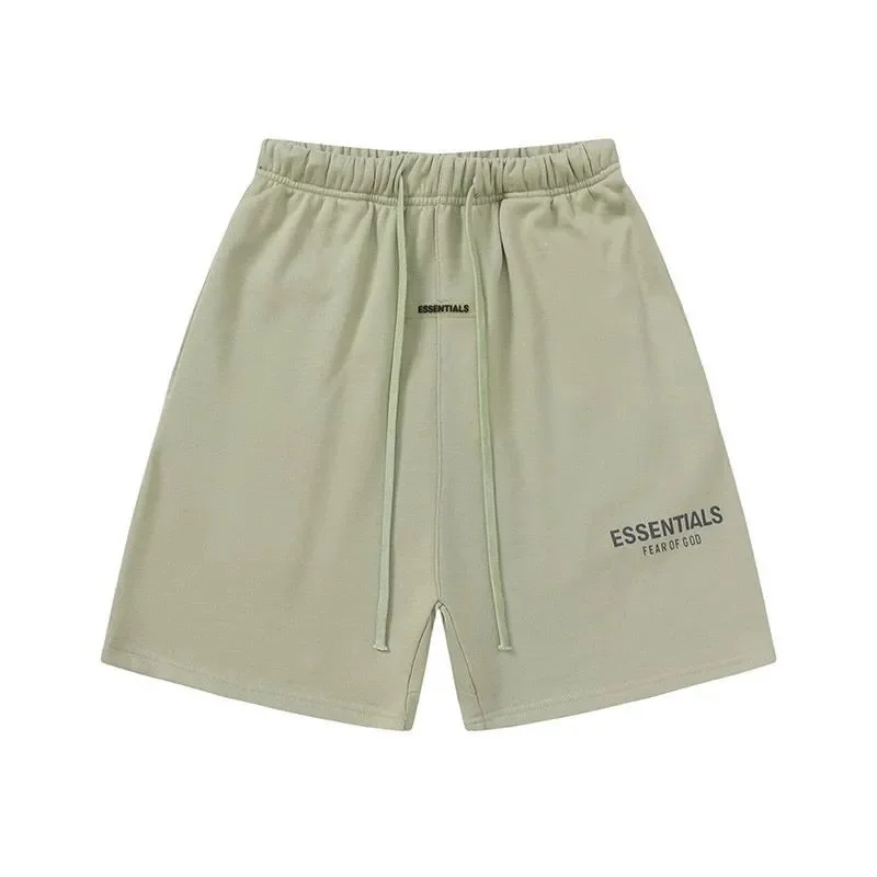 Fear of God Fear of God Essentials Olive Green Shorts Green - 1
