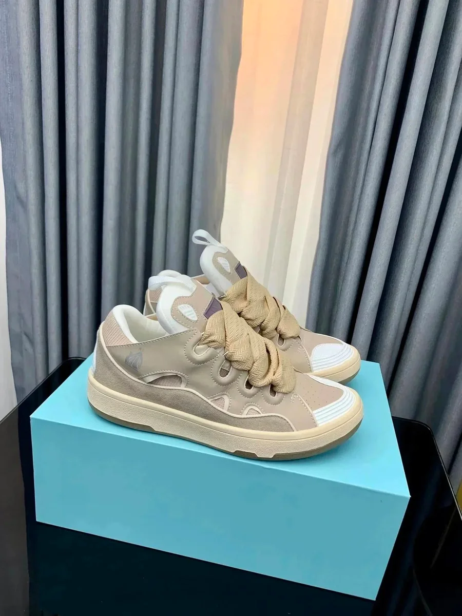 Other Beige Canvas & Suede Sneakers Beige - 1
