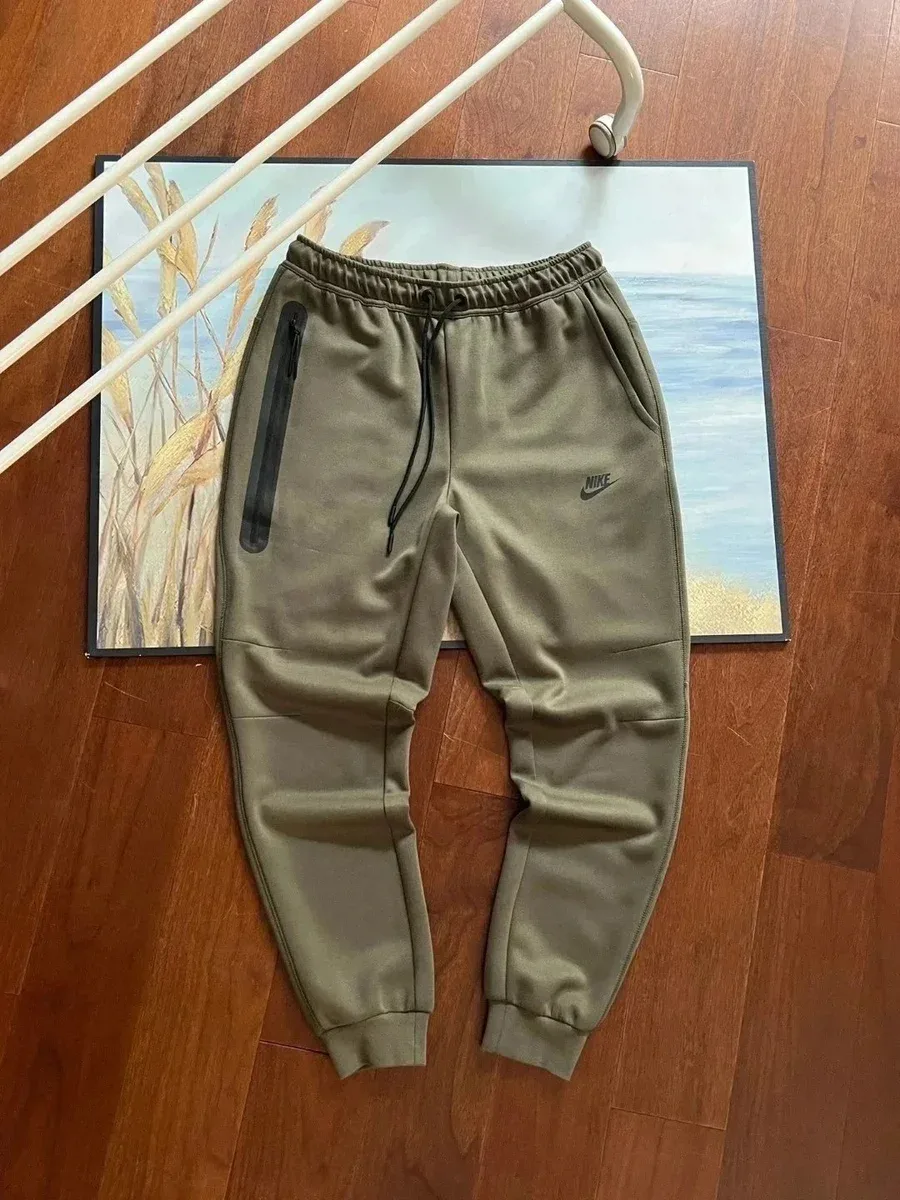 Nike Nike Tech Fleece Olive Joggers Green