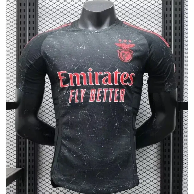 Nike Nike Benfica Away Jersey 2526 Black Red T-Shirt Black - 1