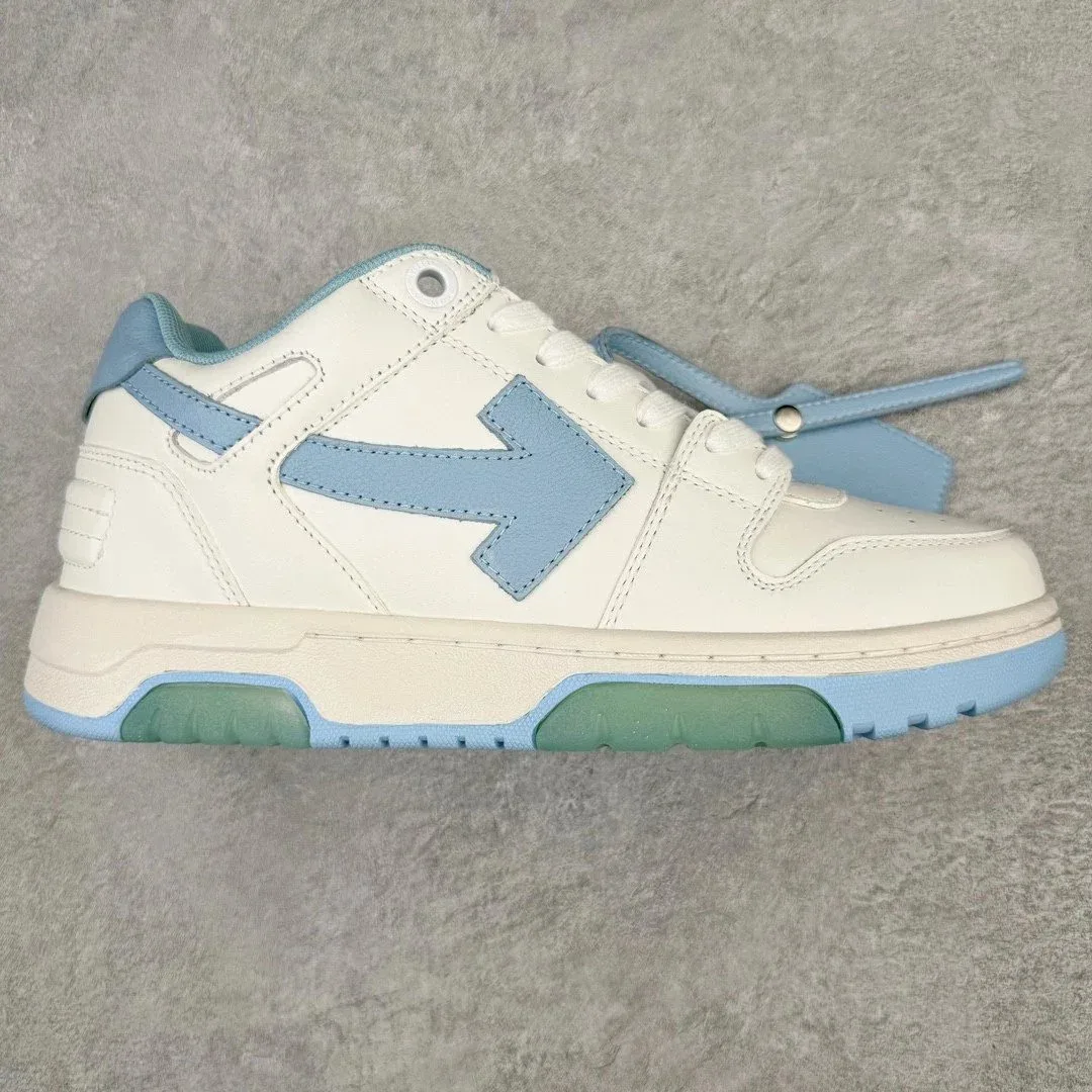 JW Anderson J.W. Anderson White Light Blue Arrow Sneakers White - 1