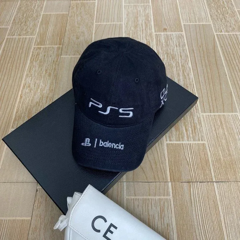 Balenciaga Balenciaga PS5 Embroidered Black Cap Black - 1