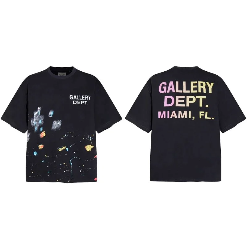 Gallery Dept. Gallery Dept. Miami, FL T-Shirt Black Art Print Black - 1