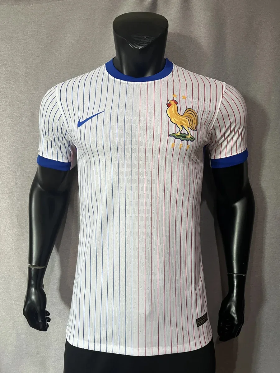Nike Nike France Football Jersey White/Blue Red Striped White - 1