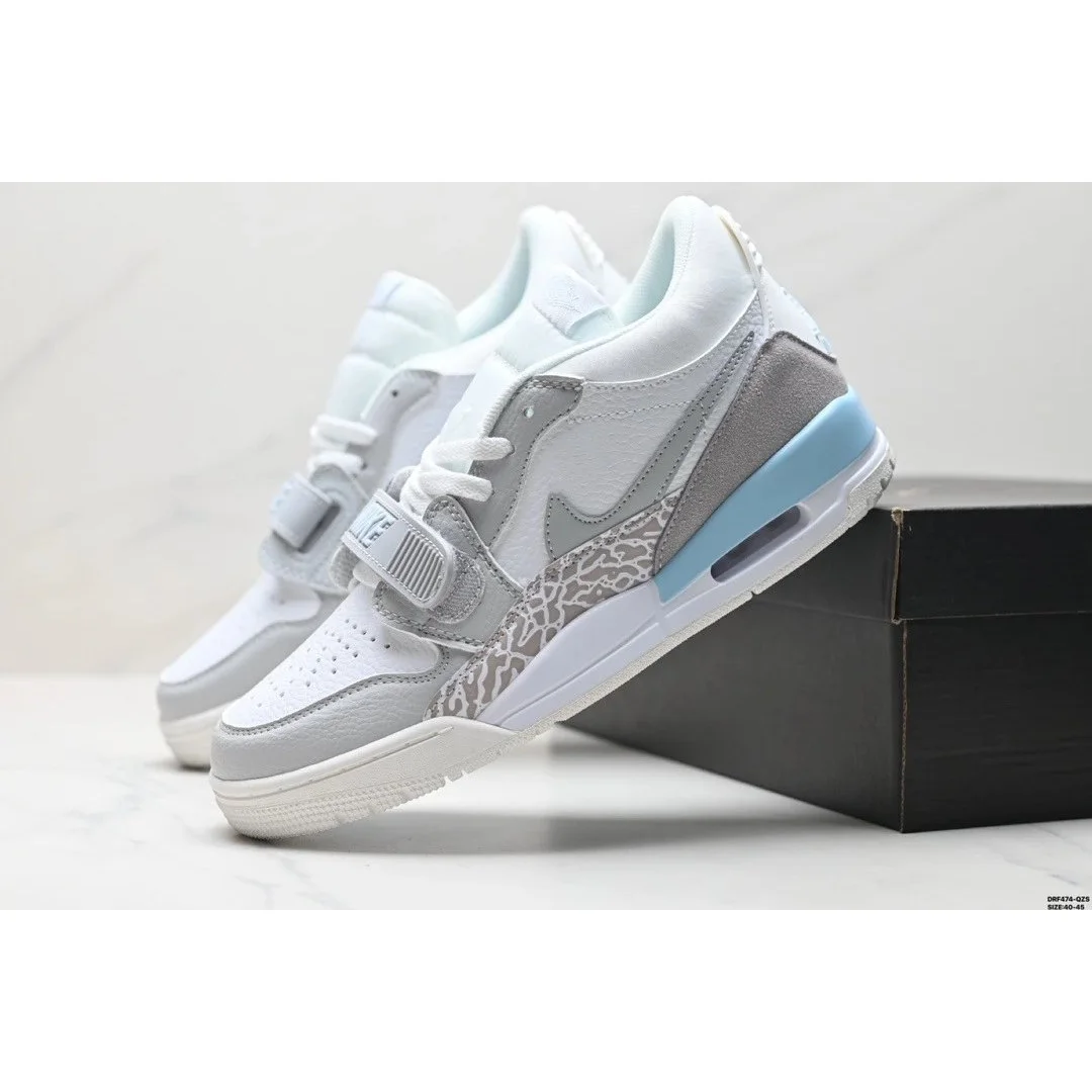 Nike Nike Air Jordan Legacy 310 White Grey Blue Sneakers White - 1