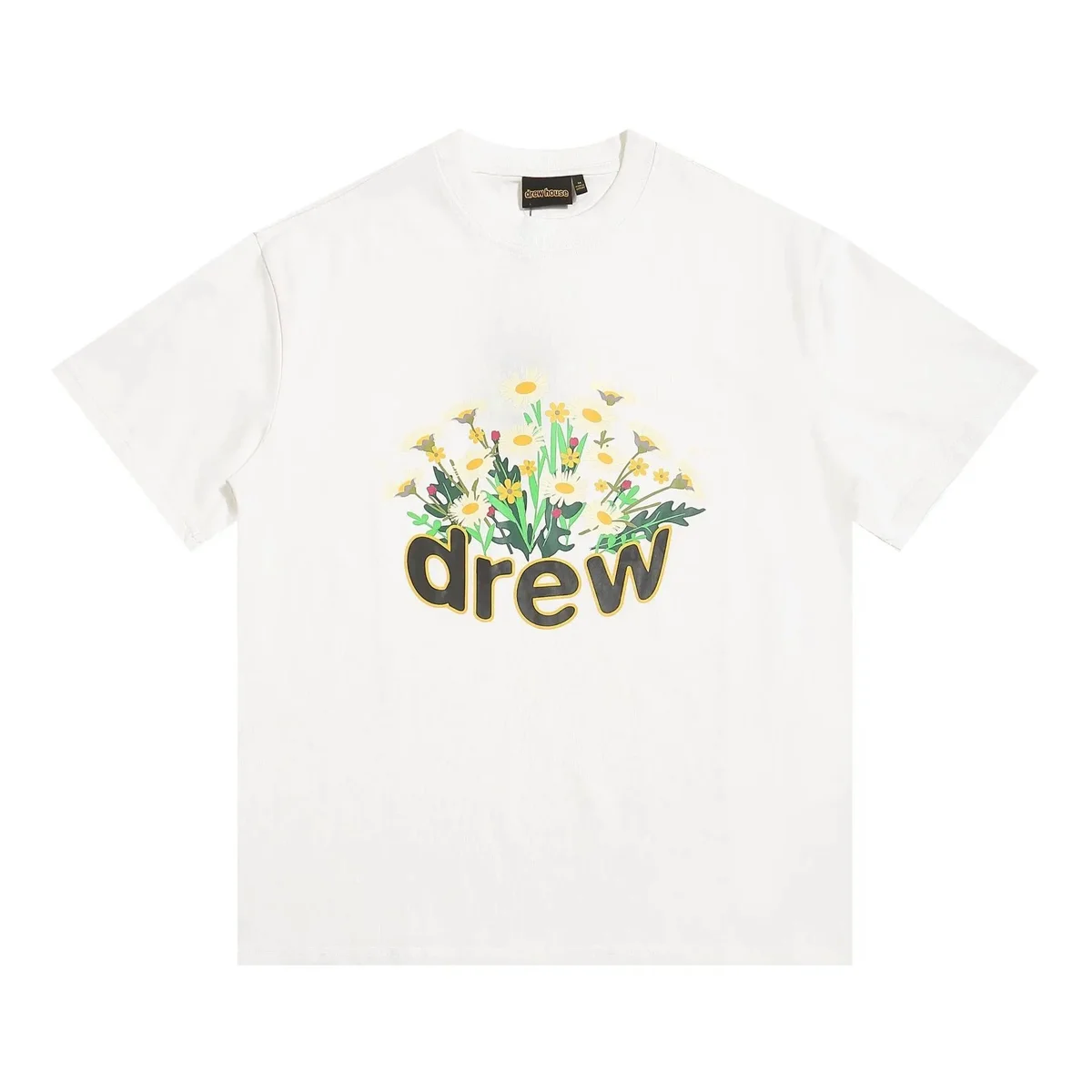 Drew House Drew House Floral 'drew' T-Shirt White T-Shirts White - 1