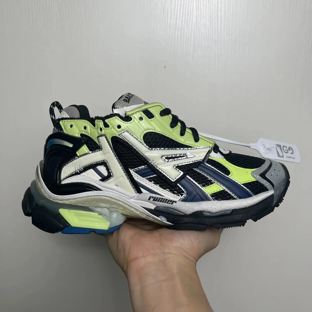 Balenciaga Balenciaga Triple S Neon Green Multi Sneakers Multicolor