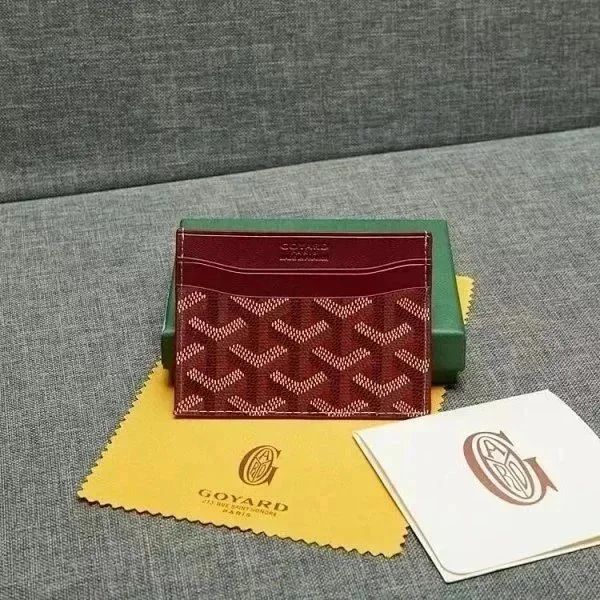 Goyard Goyard Goyardine Card Holder Red Red - 1