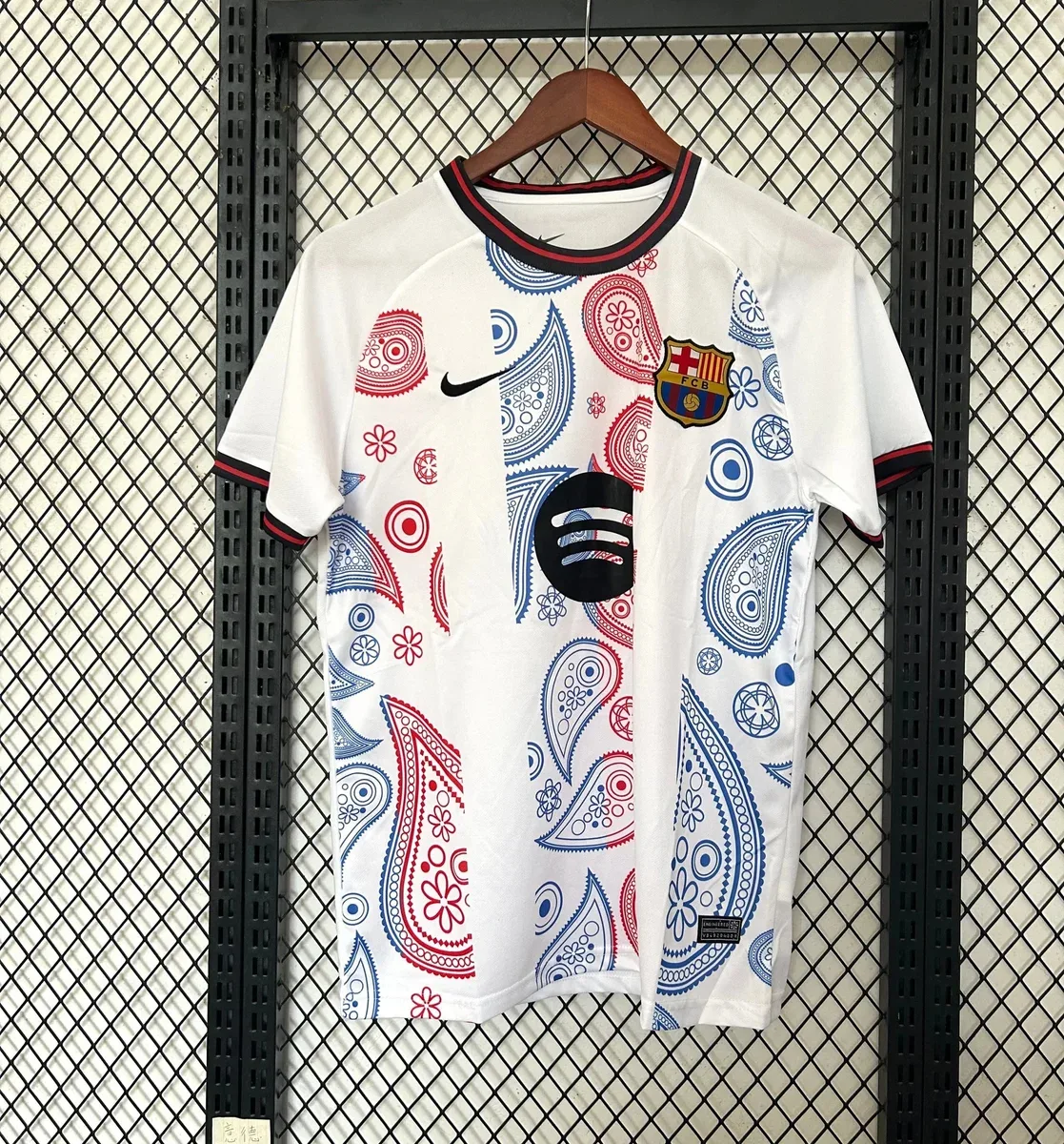 Nike Nike FC Barcelona Paisley Jersey White White - 1