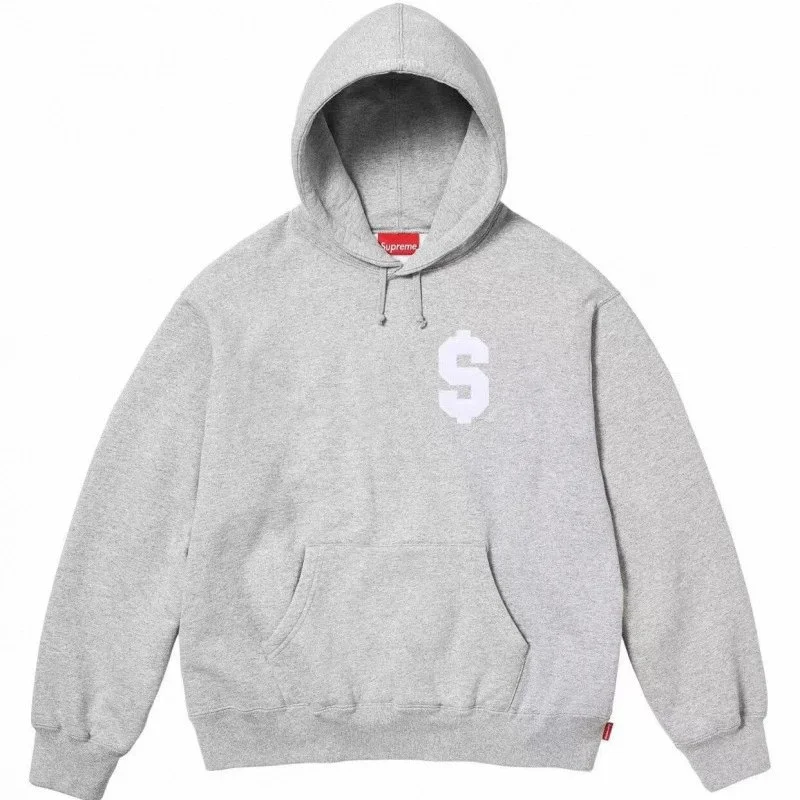 Supreme Supreme Dollar Sign Hoodie Grey Grey - 1