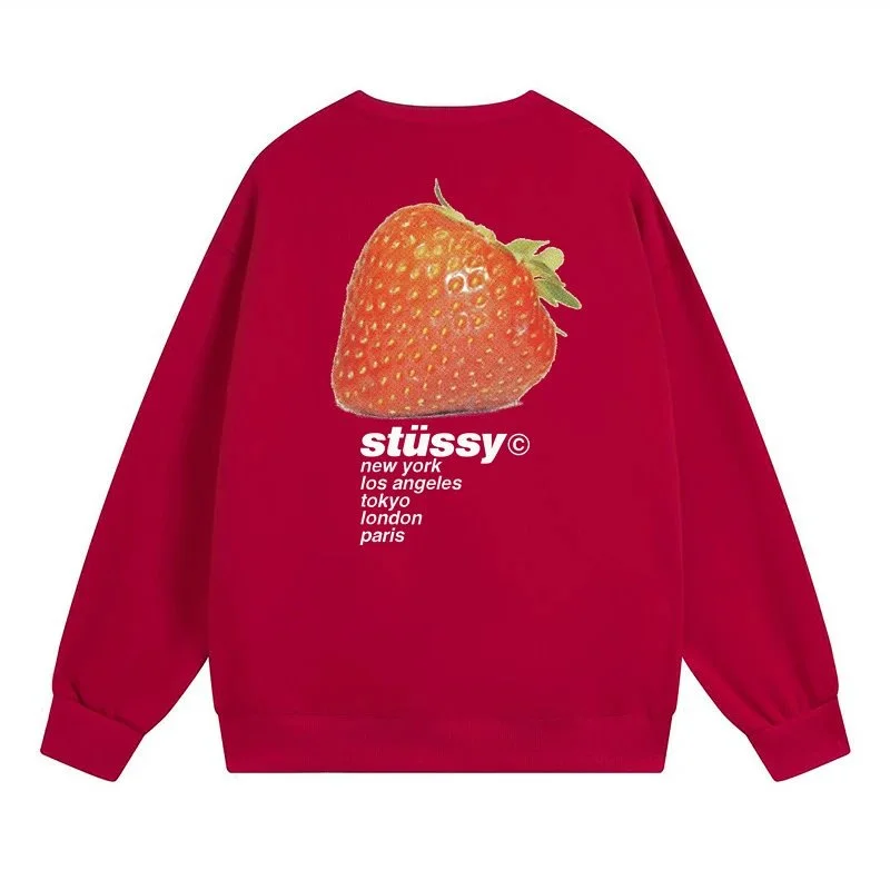 Stussy Stüssy International Strawberry Red Sweatshirt Red