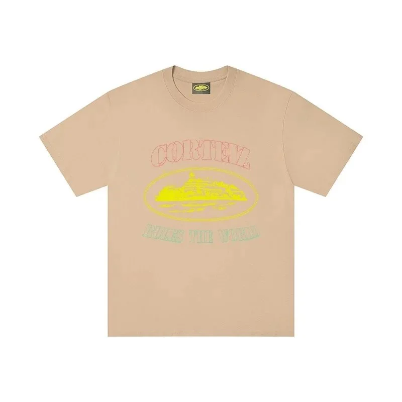 Corteiz Cortez Rules the World Beige T-Shirt Beige - 1