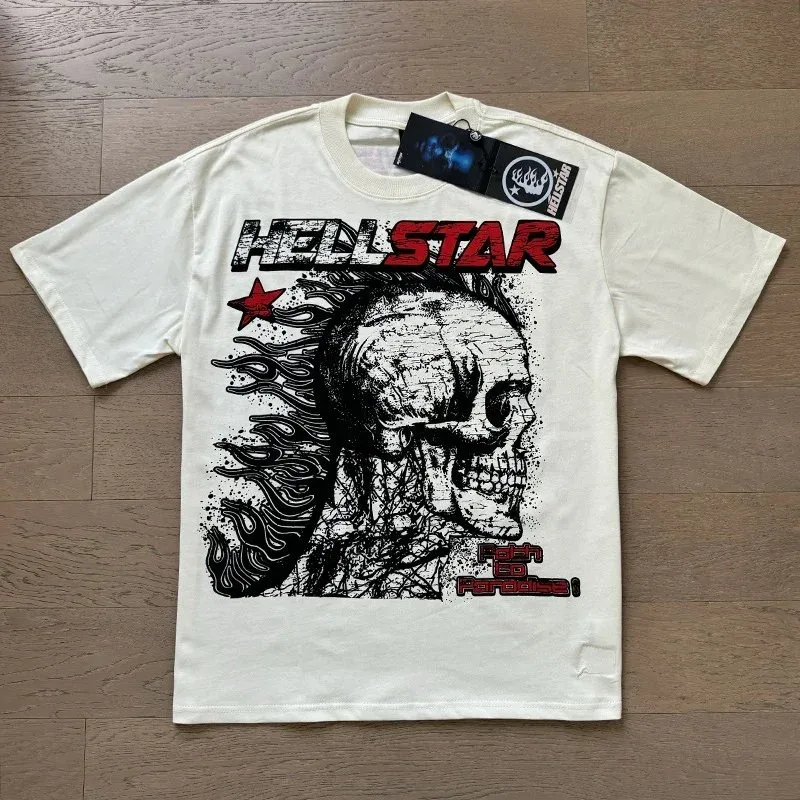 Hellstar Hellstar Rock to Paradise! T-Shirt Beige Beige - 1