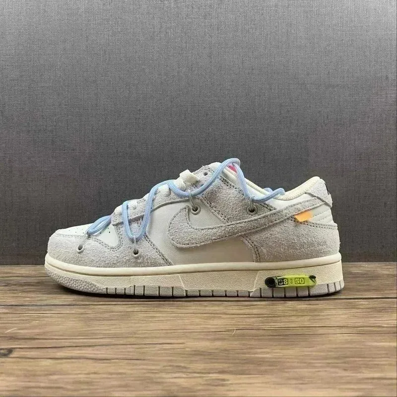 Nike Nike Off-White x Dunk Low Triple White Sneakers White - 1