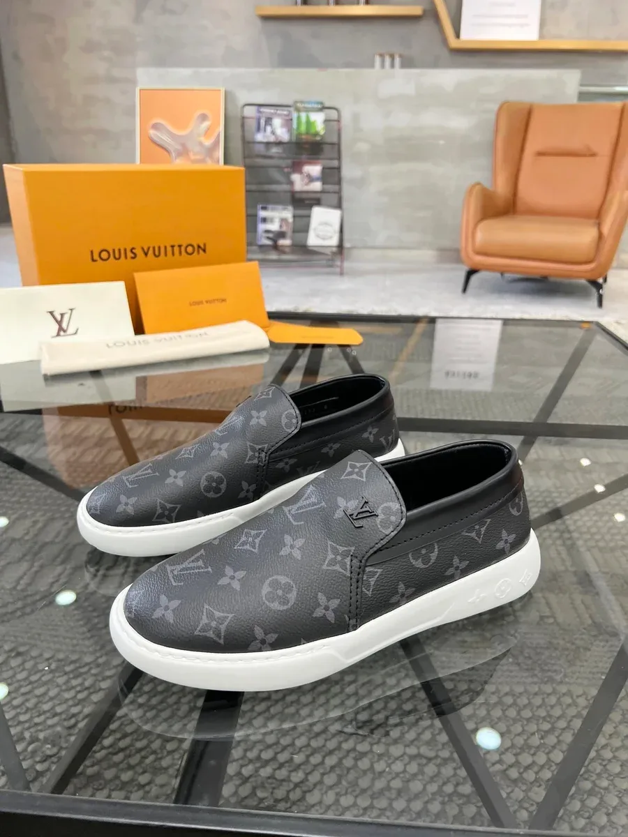 Louis Vuitton Louis Vuitton LV Trainer Black/White Slip-On Sneakers Black