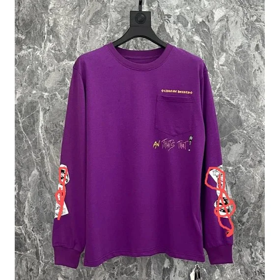 Chrome Hearts Chrome Hearts Purple 'All That's That' Long Sleeve T-Shirt Purple - 1