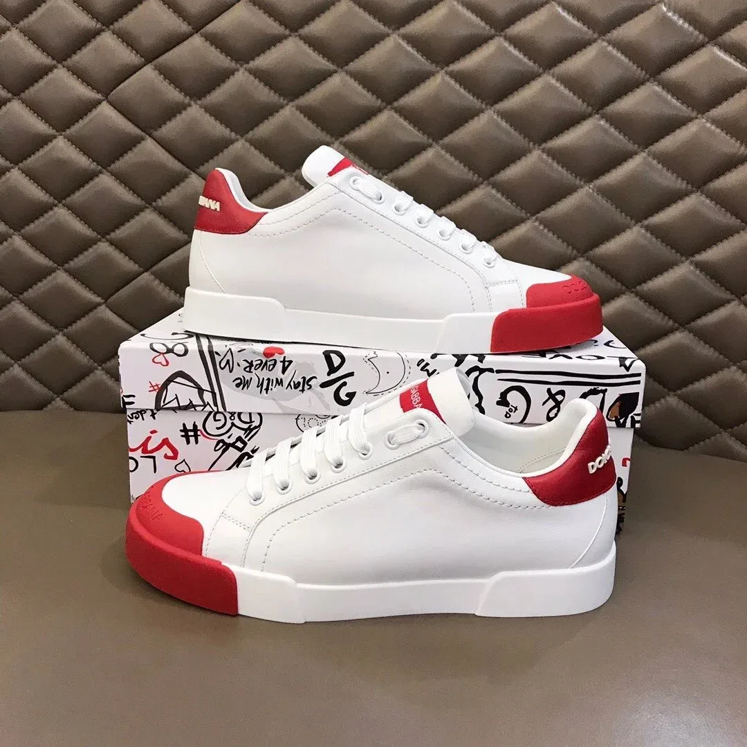 Dolce & Gabbana Dolce & Gabbana Dolce & Gabbana White/Red Sneakers White - 1