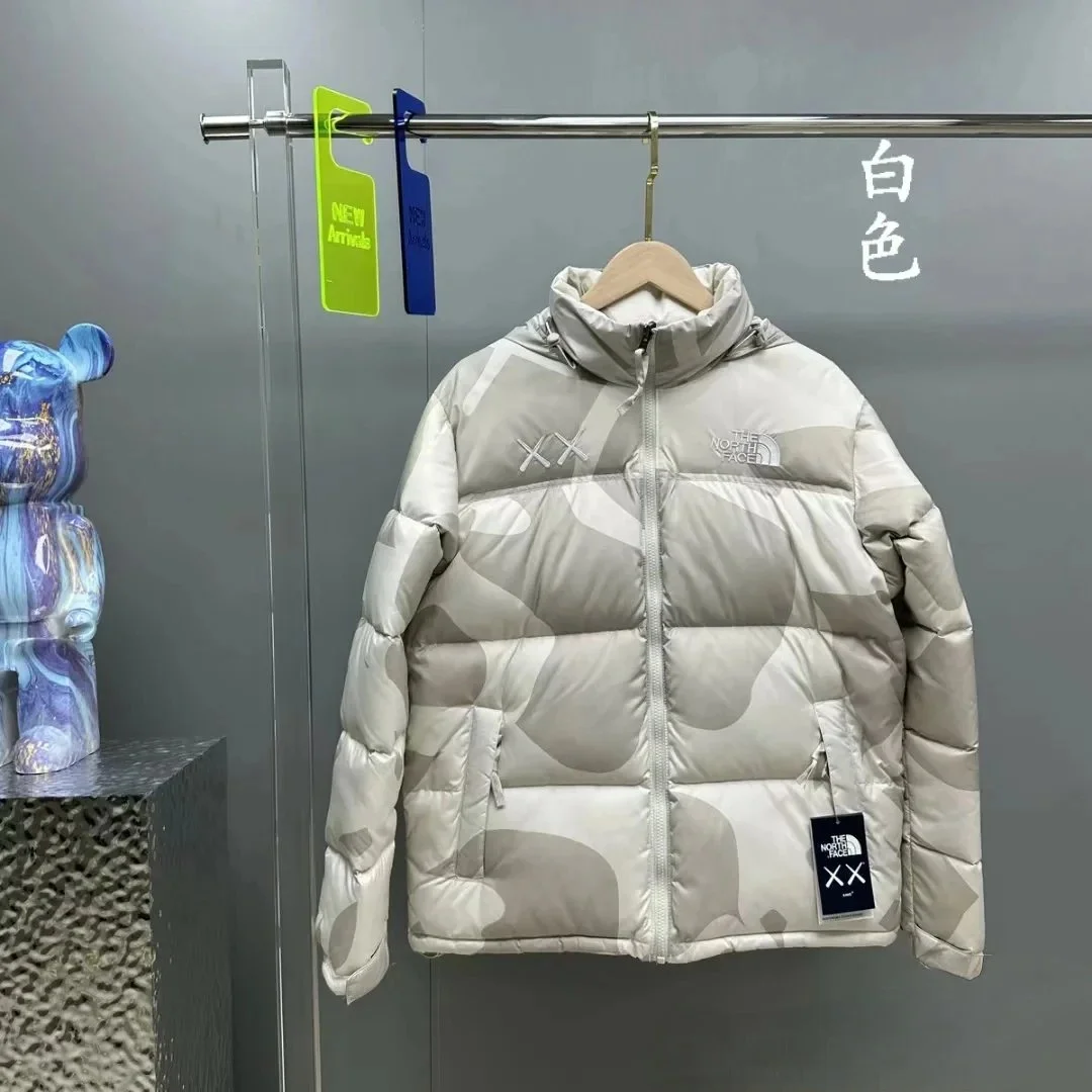 The North Face The North Face Nuptse XX Camo Hooded Jacket White - 1