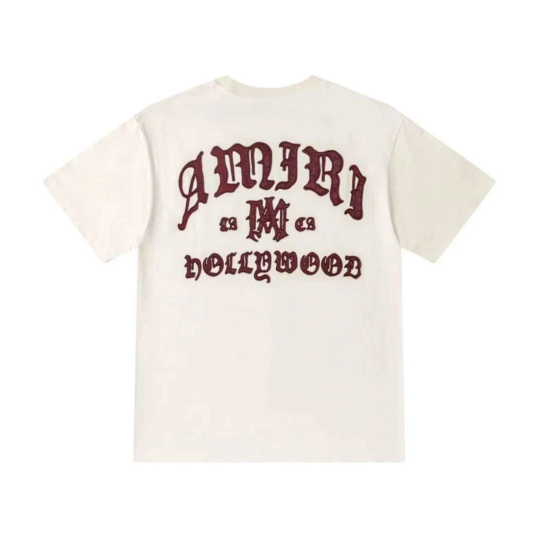 Amiri Amiri Hollywood Embroidered T-Shirt Cream Cream - 1
