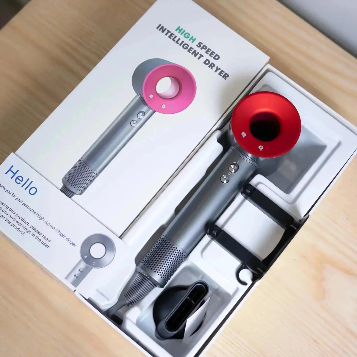 Dyson High Speed Intelligent Dryer Red & Silver Hair Dryer — Oopbuy Spreadsheet find