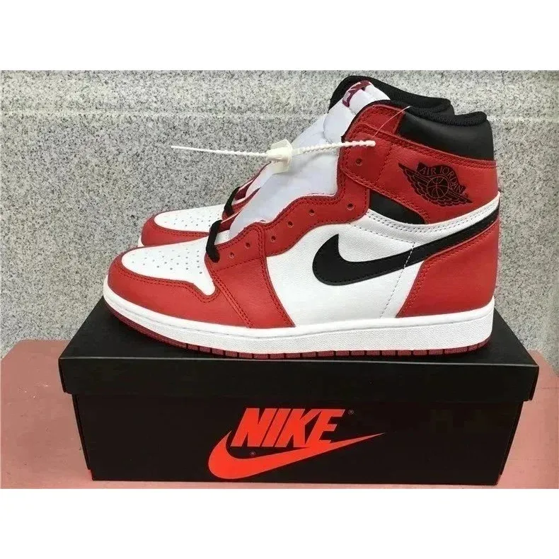 Nike Nike Air Jordan 1 Gym Red/White Black Sneakers Red - 1