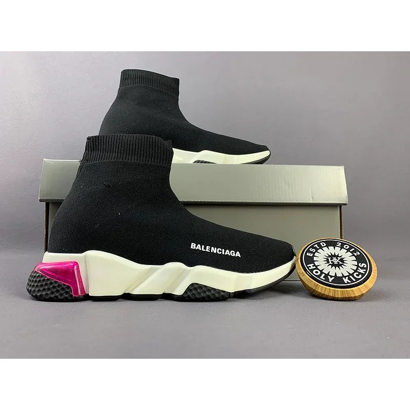 Balenciaga Balenciaga Speed Trainer Black/White Pink Sneakers Black - 1