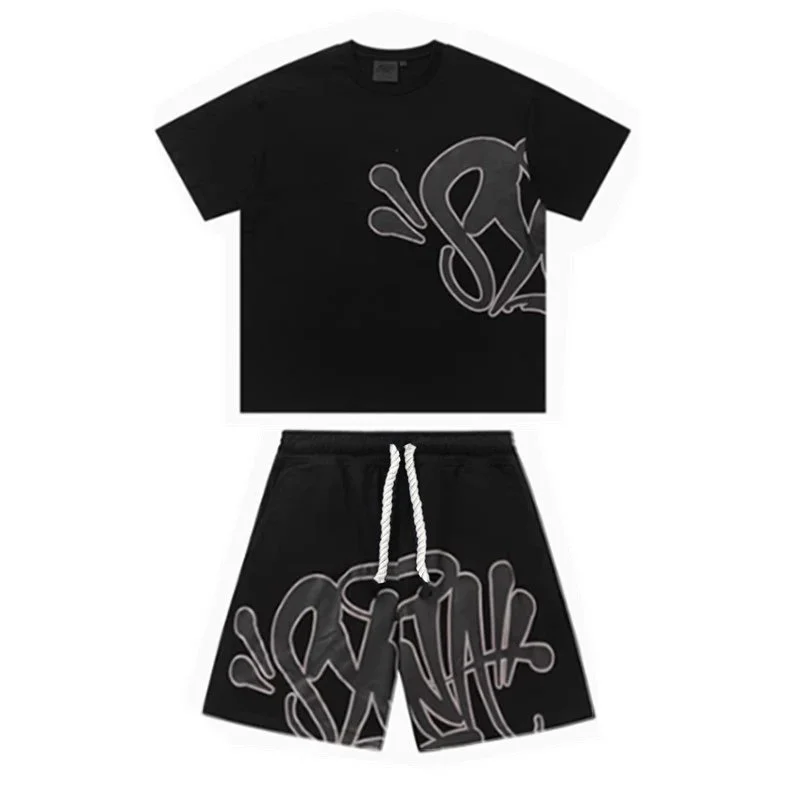 Other Black Abstract Graphic Co-ord Set Black - 1